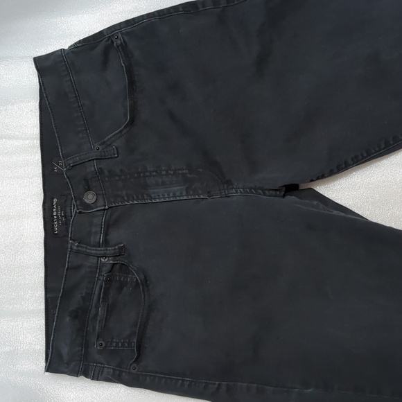 Lucky Brand Mens Black Denim Jeans Size 34/32 - Picture 6 of 14